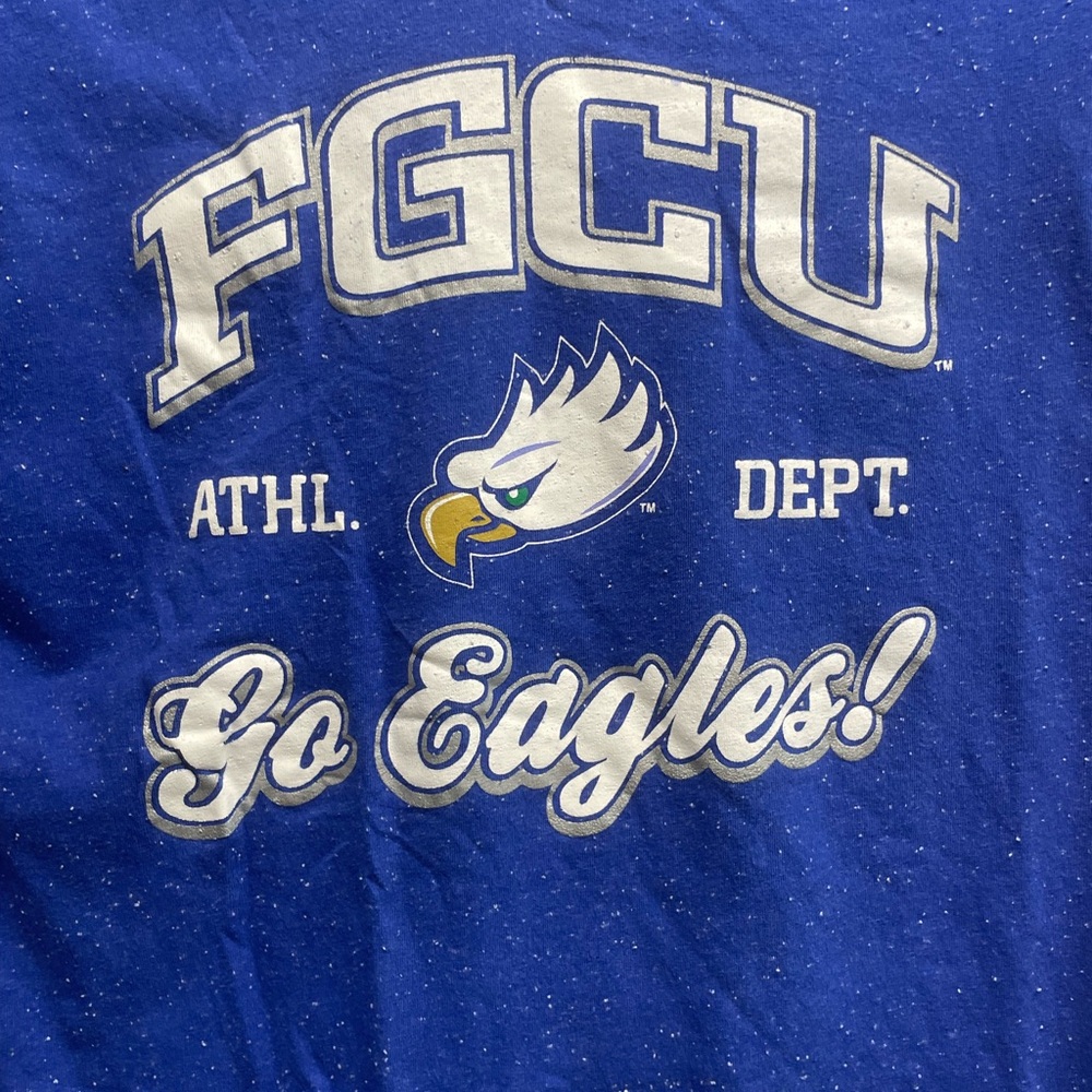 Florida Gulf Coast University Shirt, Girls Lg(12-14) Blue Russell Athletics
